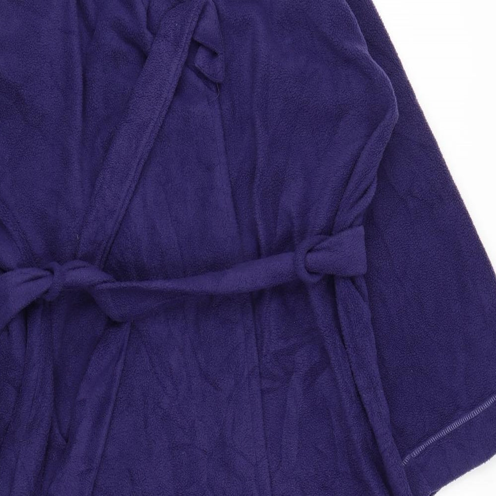 Nightwear Womens Purple Solid Chemise Robe Size 14
