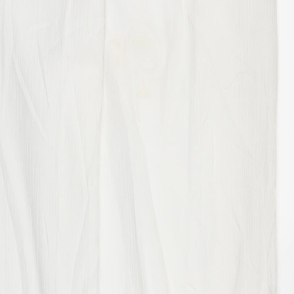Canda Womens White Bloomer Trousers Size 12 L29 in
