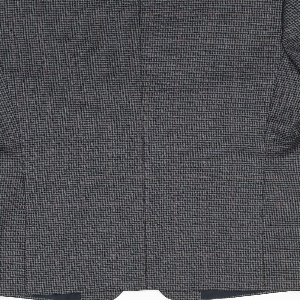 Preworn Mens Grey Check Jacket Blazer Size S