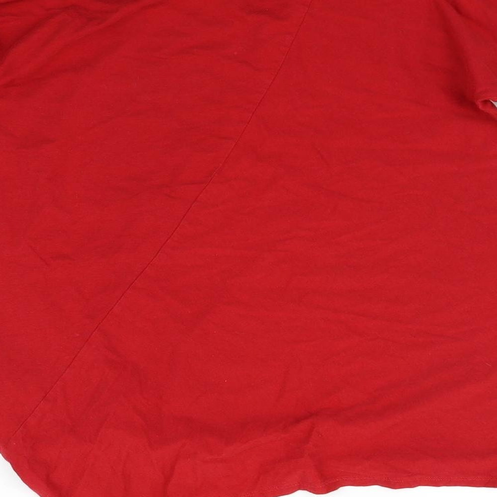 mamas & papas Womens Red Basic T-Shirt Size 8