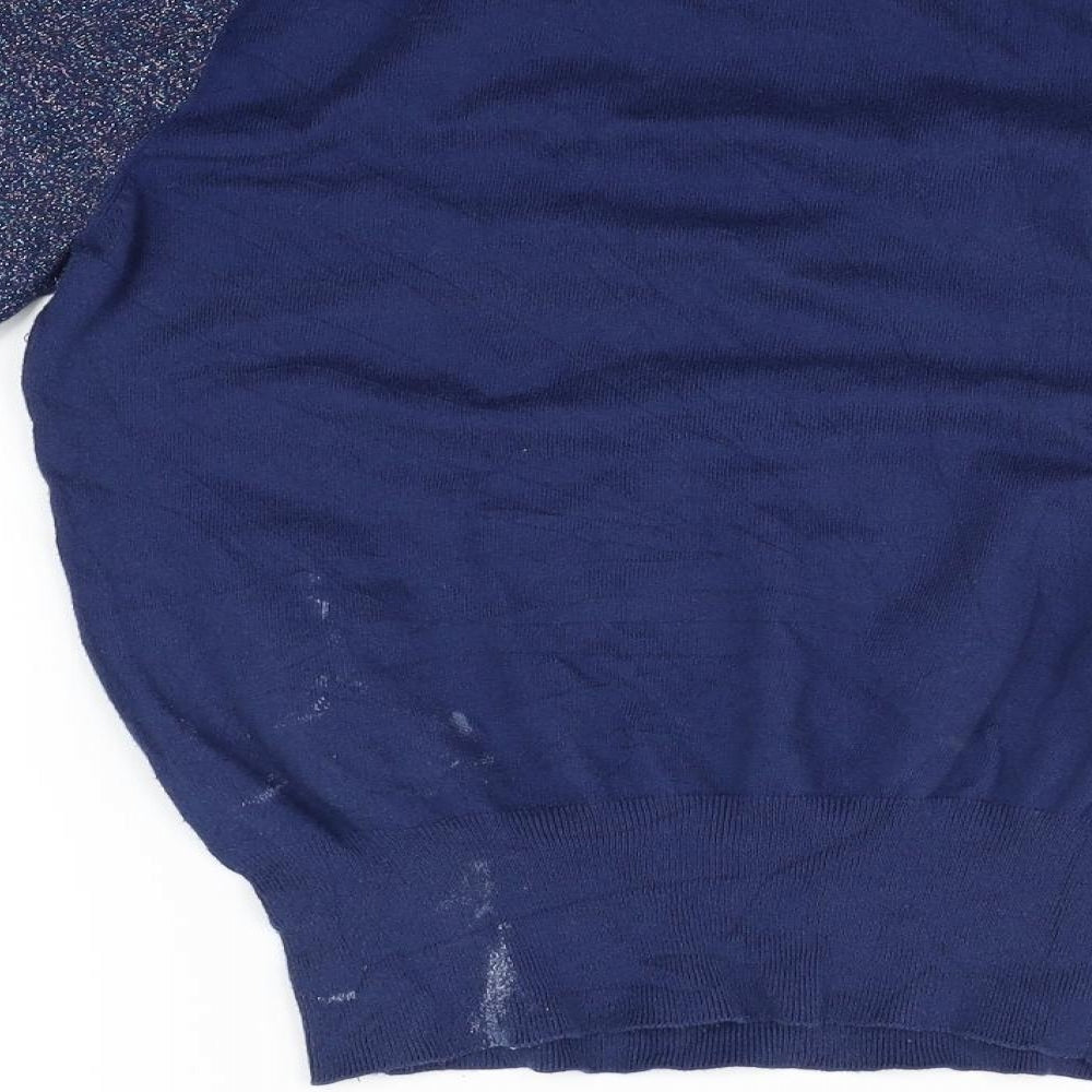 Marks & Spencer Womens Blue Pullover Jumper Size 14 - washable marks