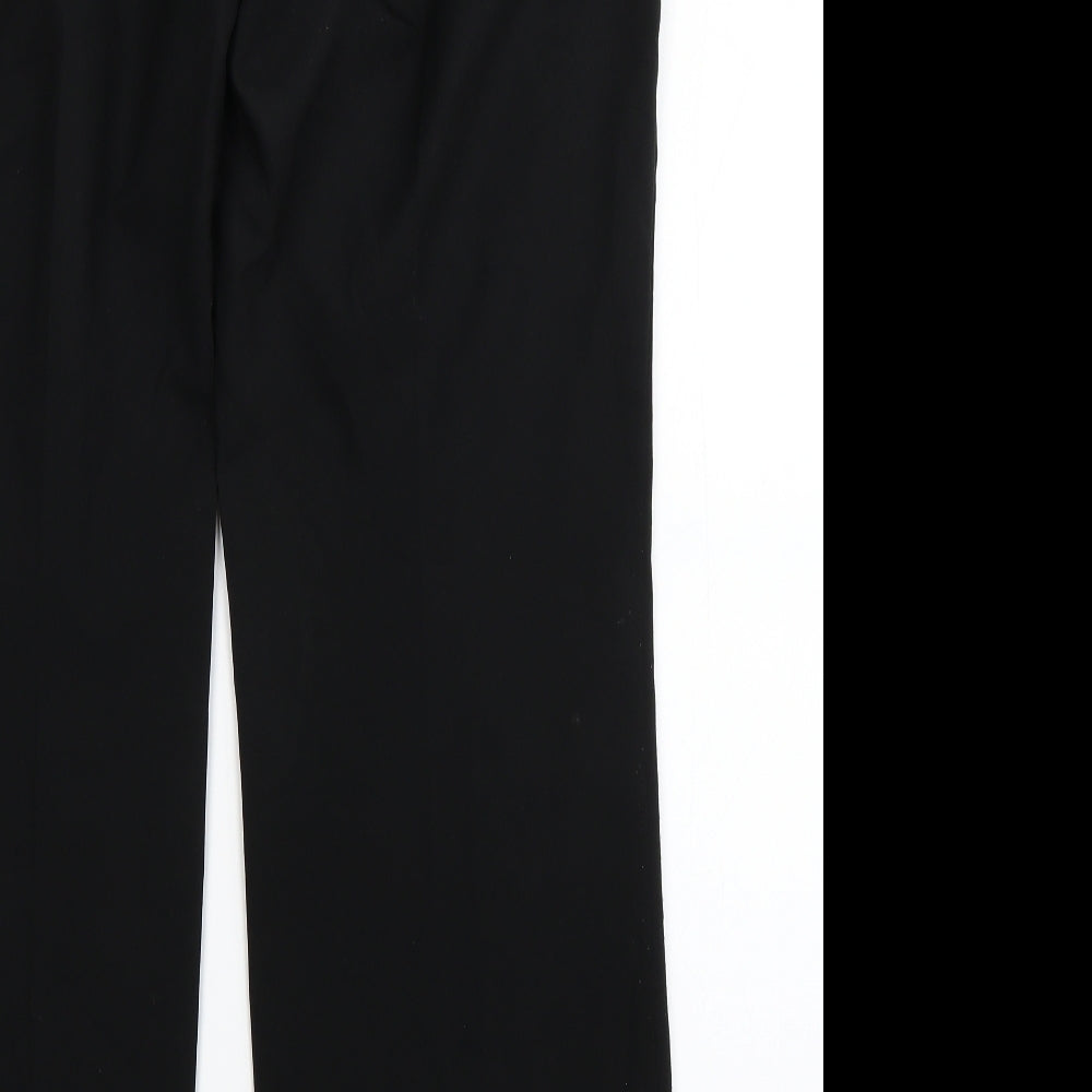 Marks and Spencer Womens Black Trousers Size 14 L32 in