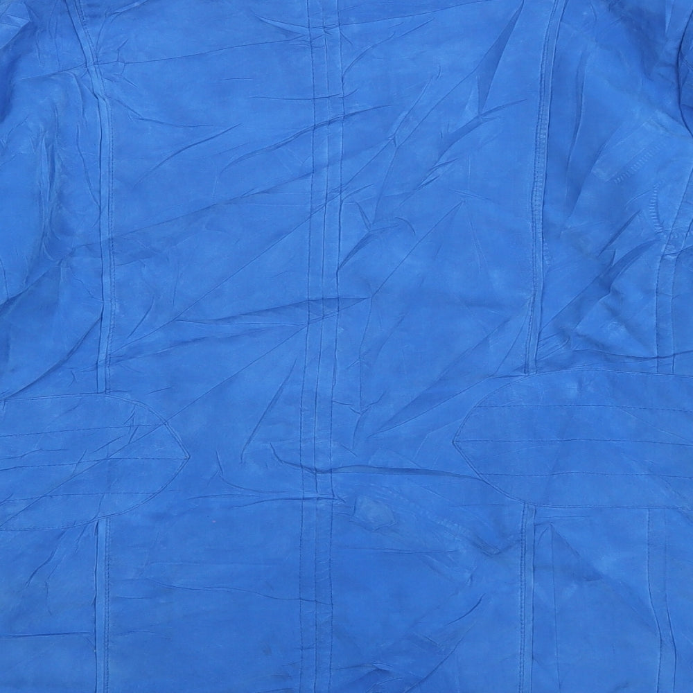 Klass Mens Blue Windbreaker Coat Size L