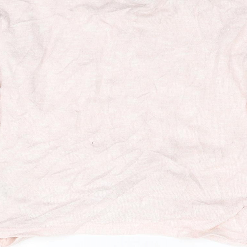 I Love Girlswear Girls Pink Knit Pullover Jumper Size 9 Years