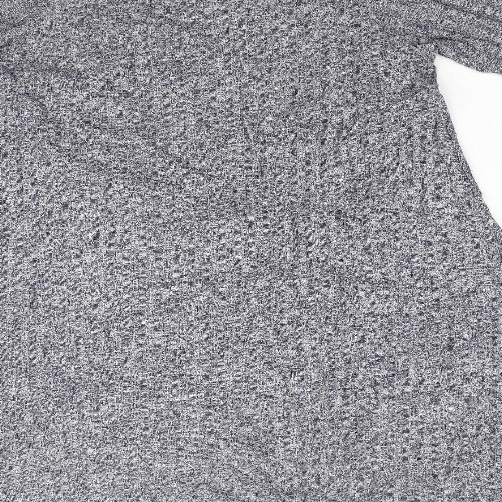 Sfera Womens Blue Knit Jumper Dress Size M