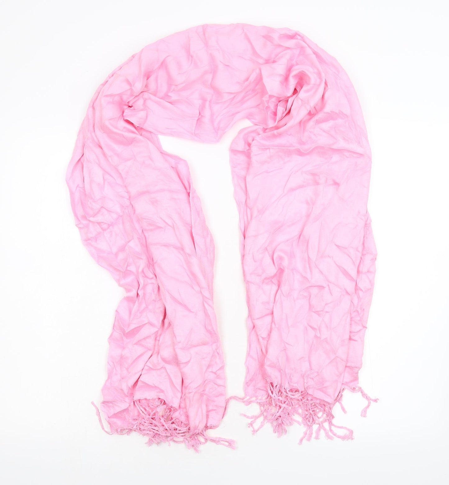 Preworn Womens Pink Knit Scarf