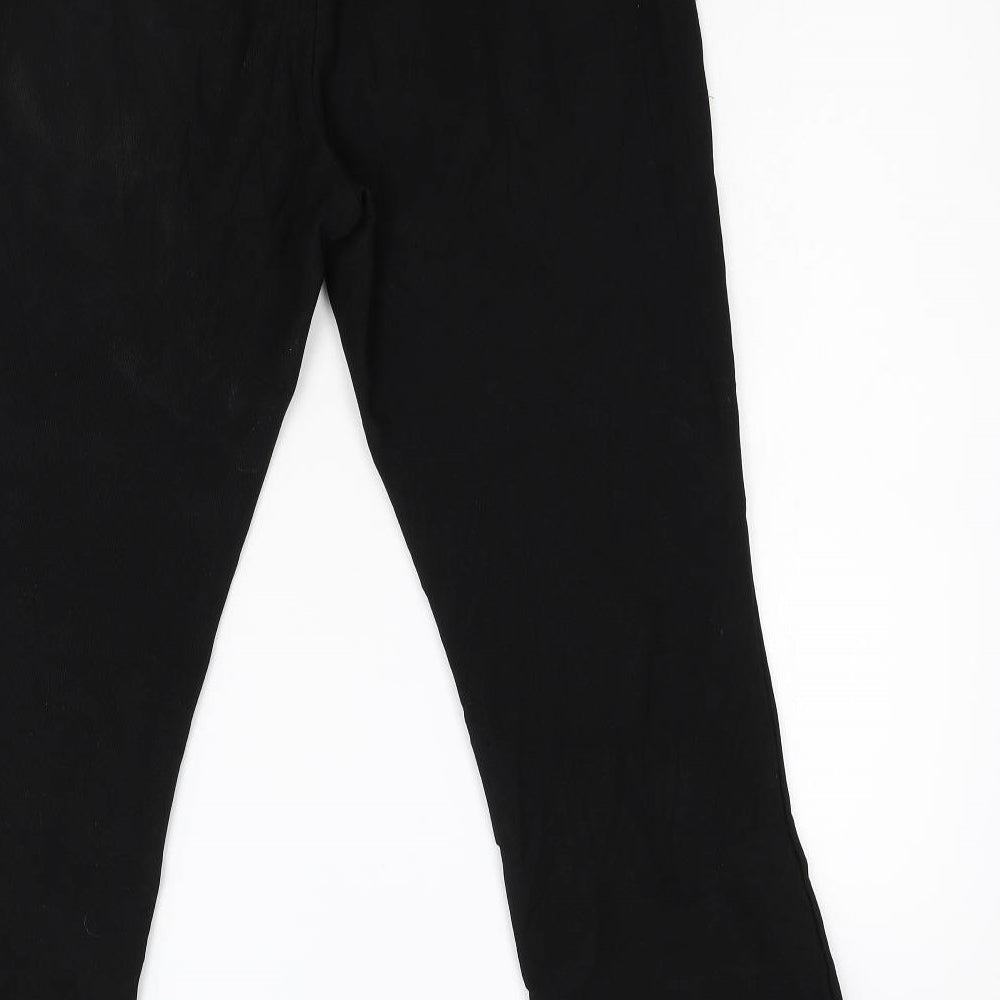 Classic Womens Black Trousers Size 14 L28 in