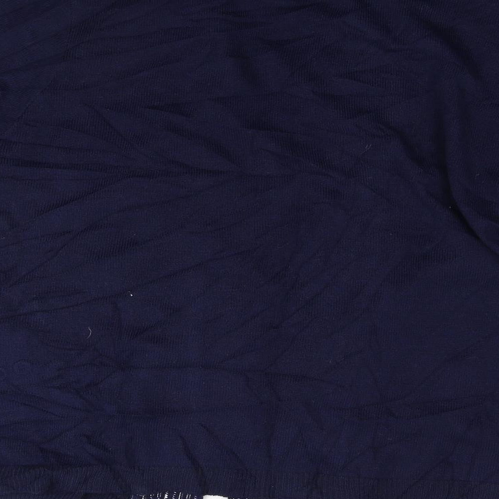 Classic Womens Blue Cardigan Jumper Size L
