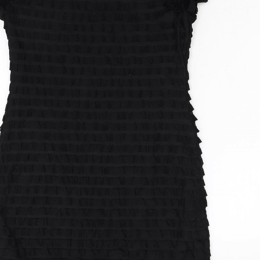 Ronni Nicole Womens Black Bodycon Size 10