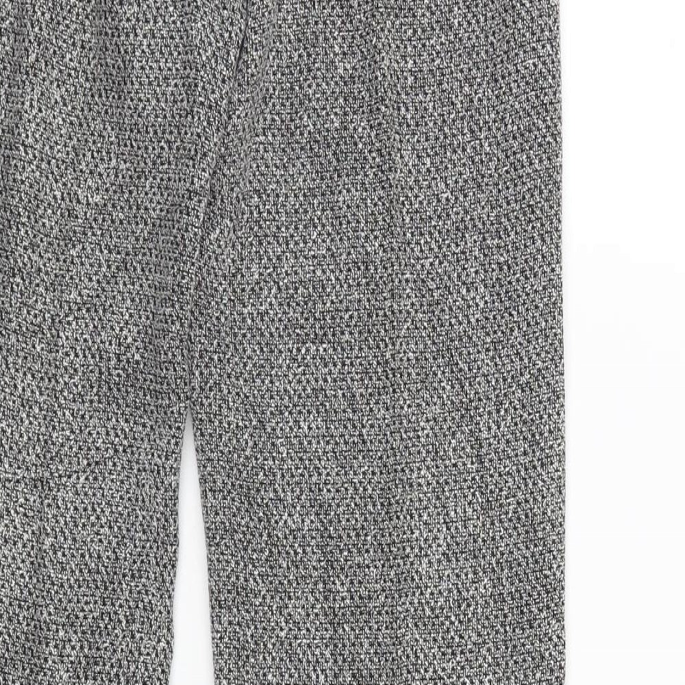 AMARANTO Womens Grey Trousers Size 12 L31 in
