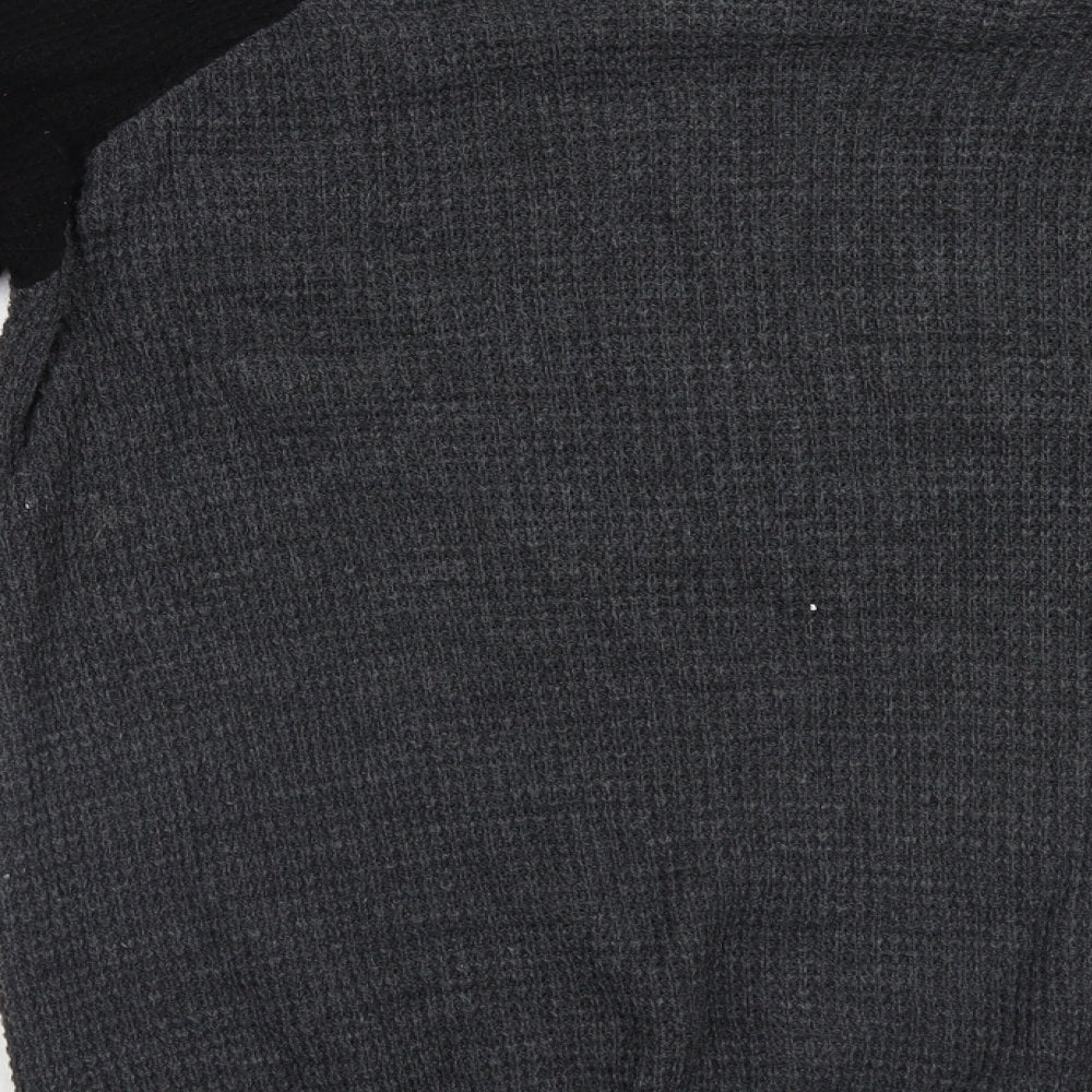 Be Jelous Womens Grey Pullover Jumper Size L