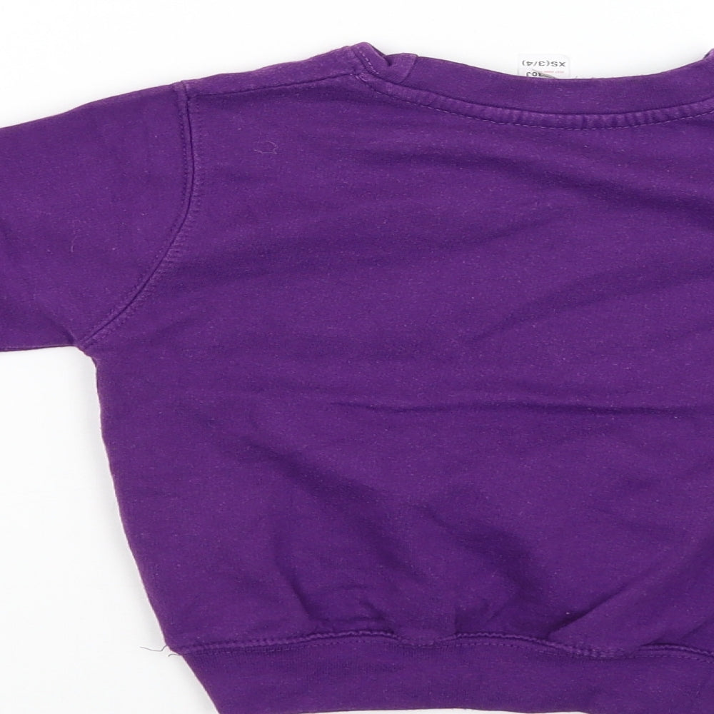 Just Hoods Girls Purple Pullover Jumper Size XS