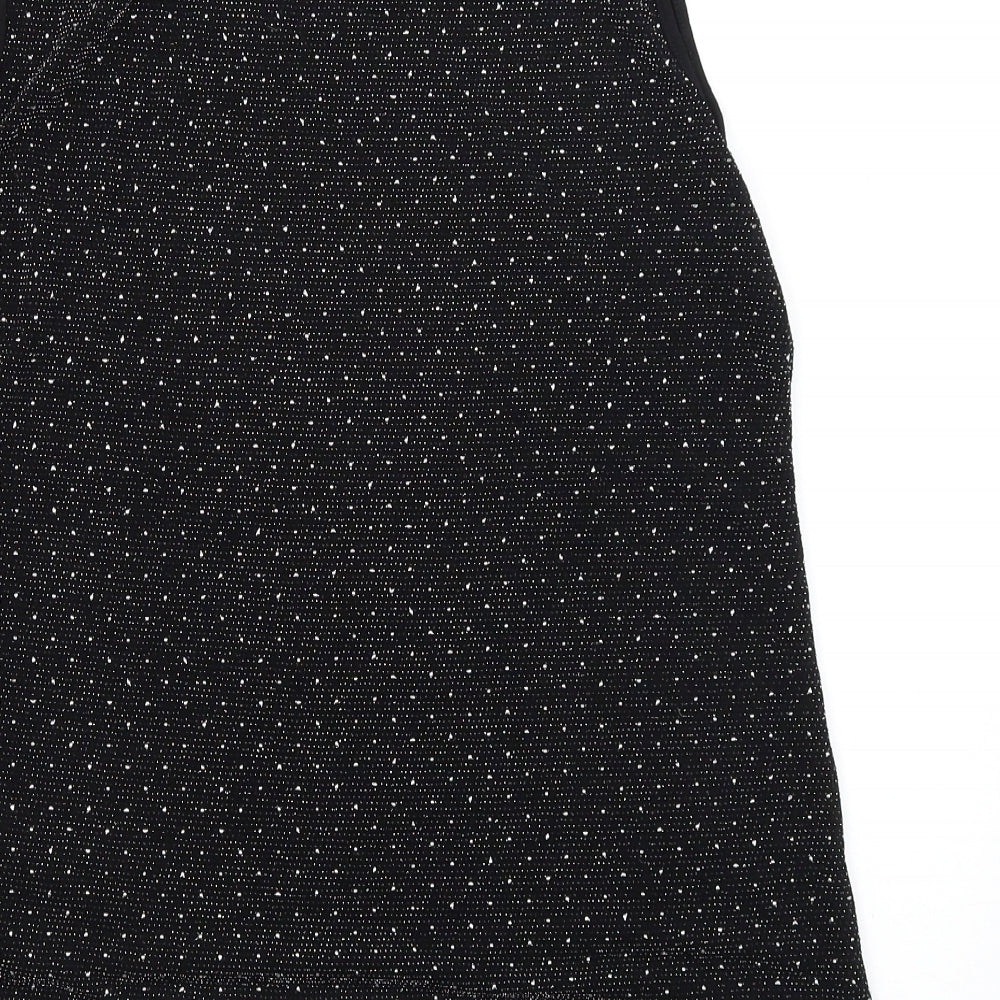 candi Womens Black Basic Blouse Size 14