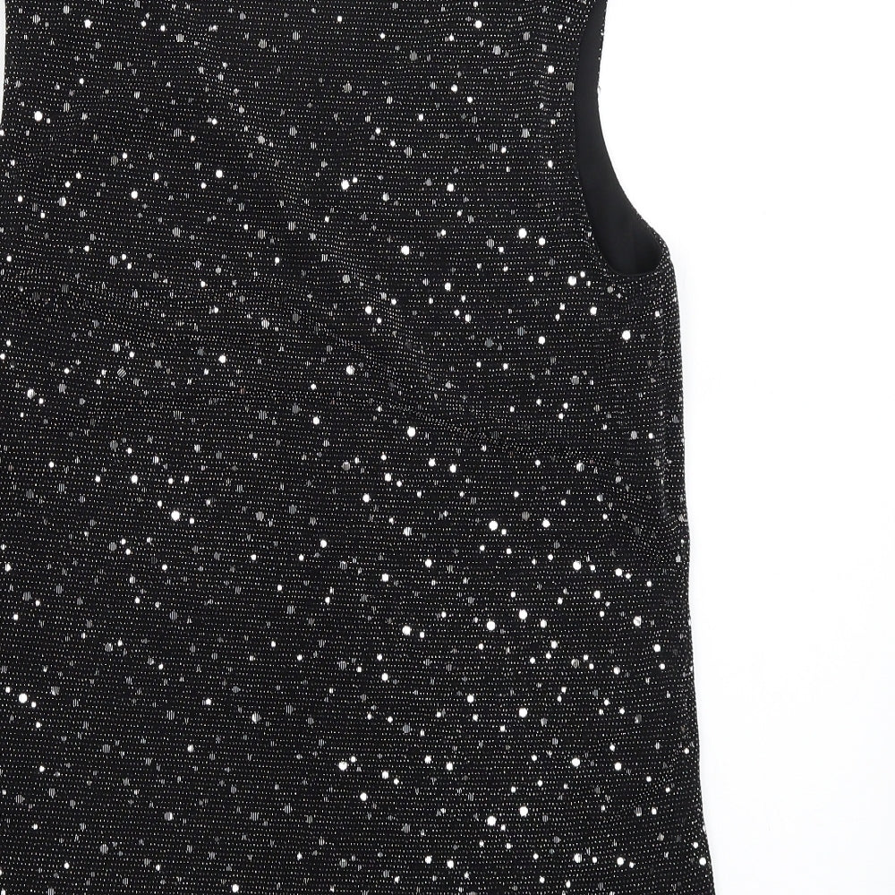 Wallis Womens Black A-Line Size M
