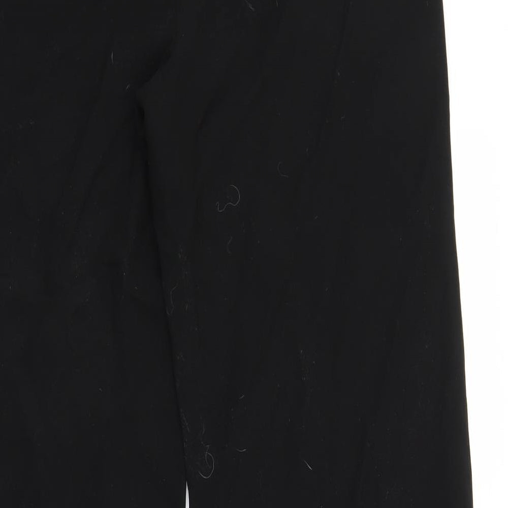 Papaya Womens Black Trousers Size 12 L26 in