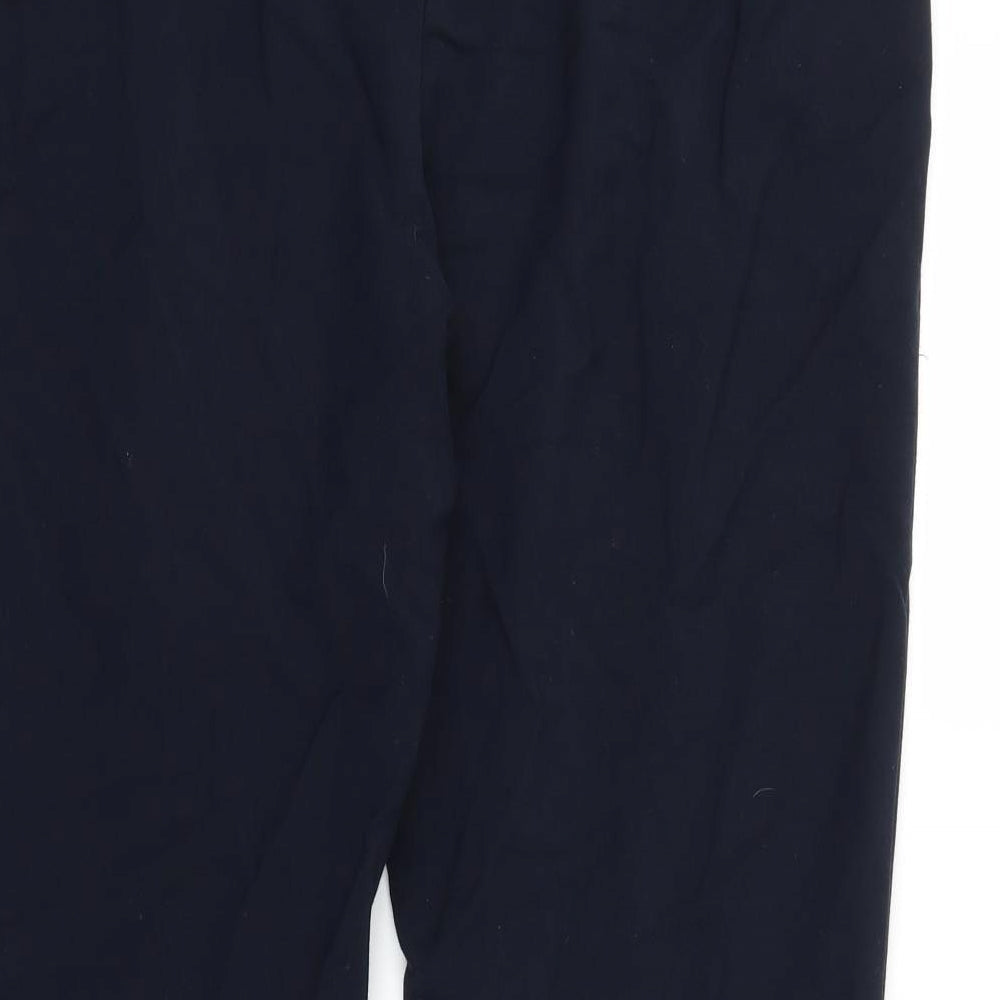Classic Womens Blue Trousers Size 14 L25 in