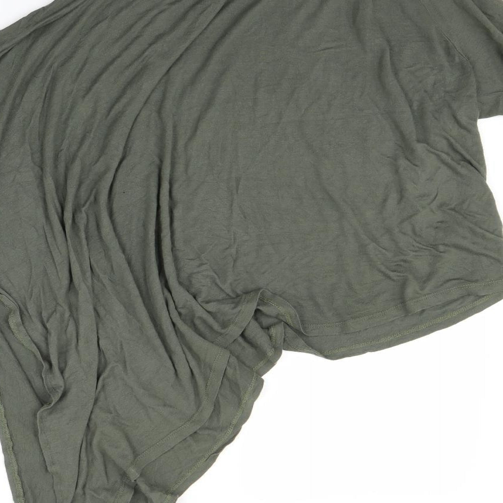 A&G Womens Green Basic Blouse Size M - one sleeve