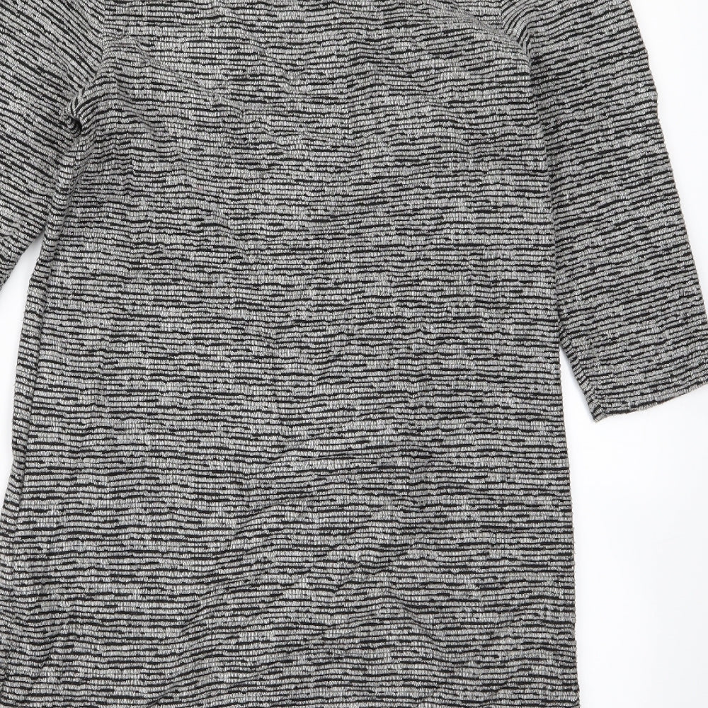 Topshop Womens Grey T-Shirt Dress Size 8
