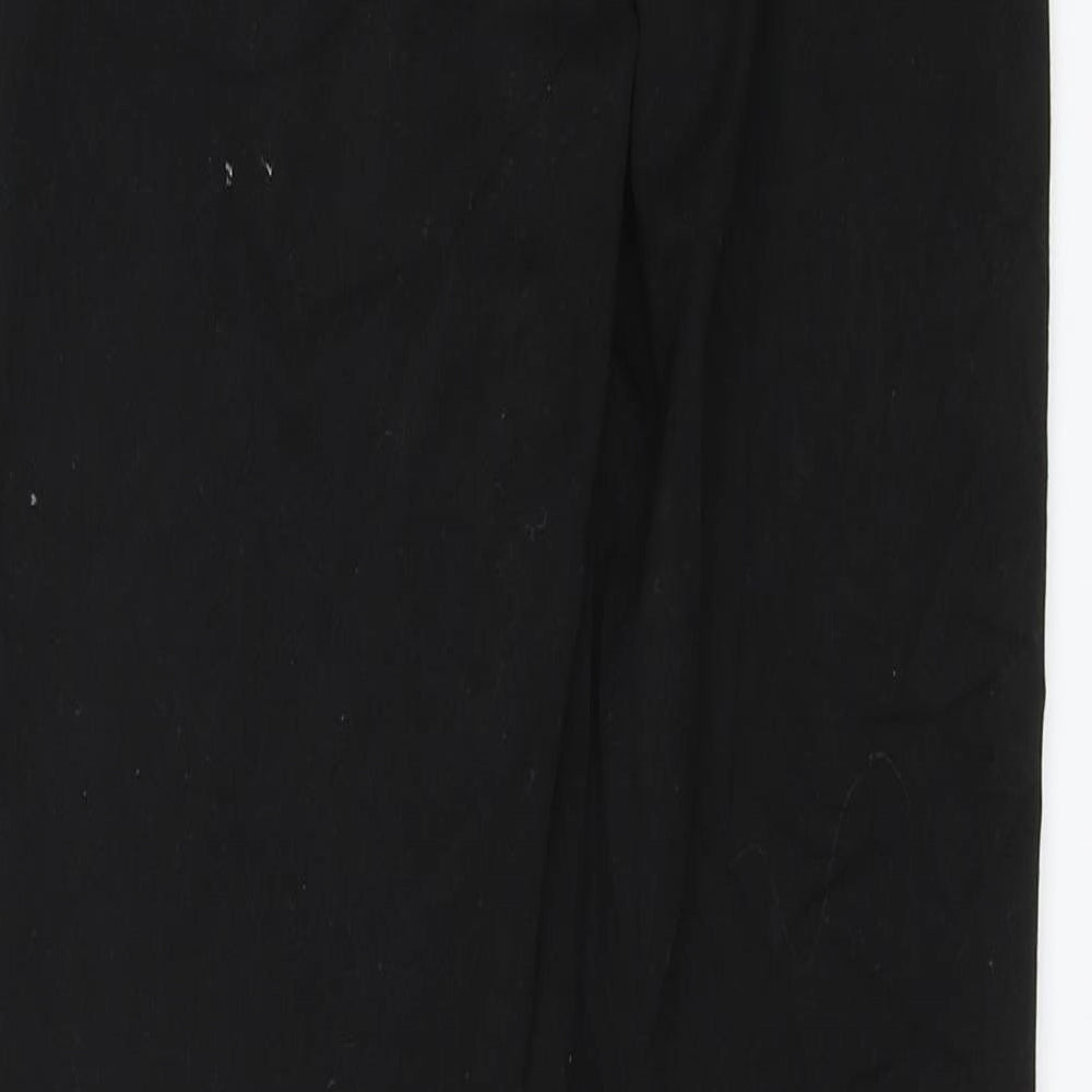 H&M Womens Black Chino Trousers Size 4 L20 in