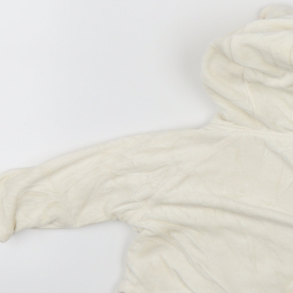 Kiabi Baby White Jacket Size 6-9 Months