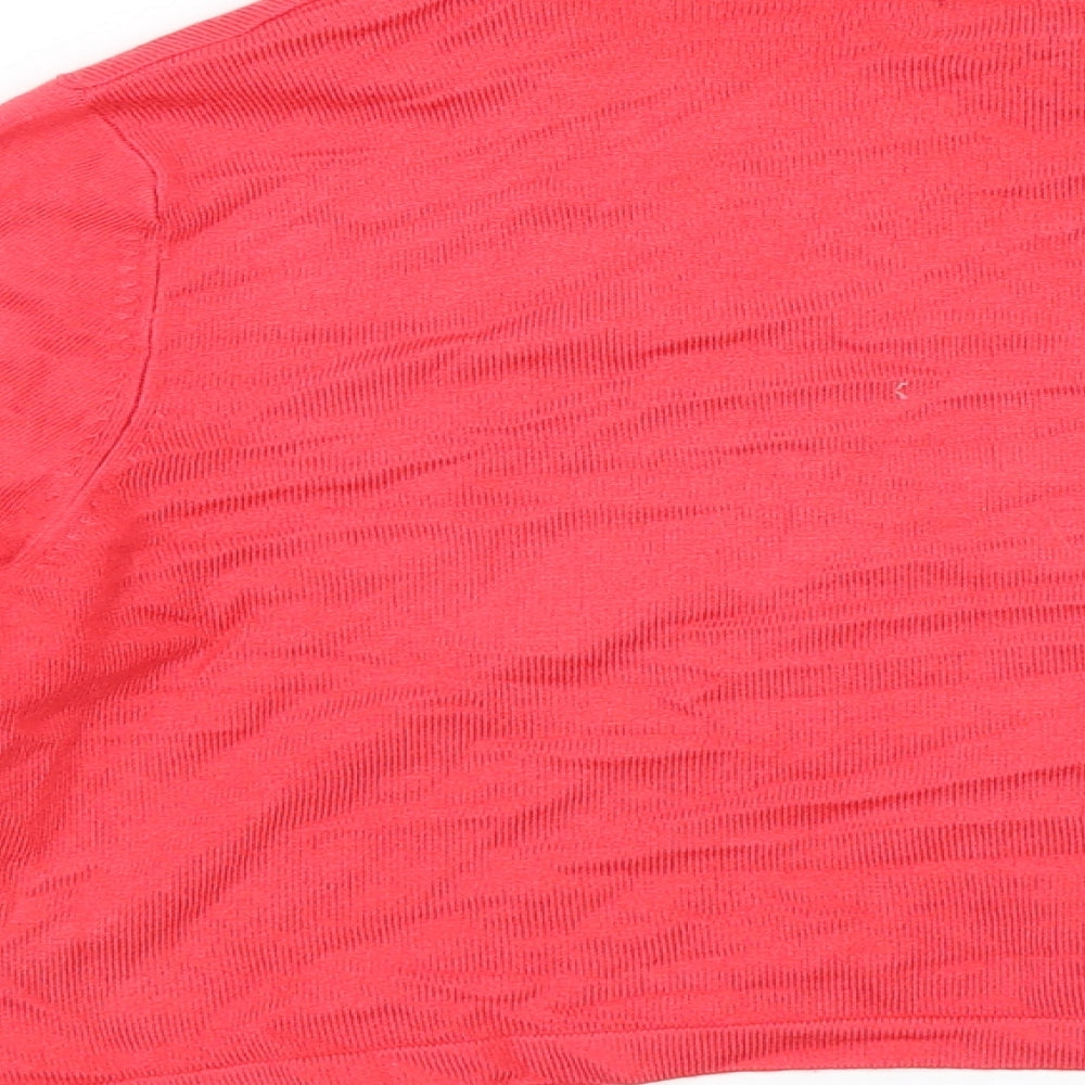 Debenhams Womens Red Shrug Jumper Size 14