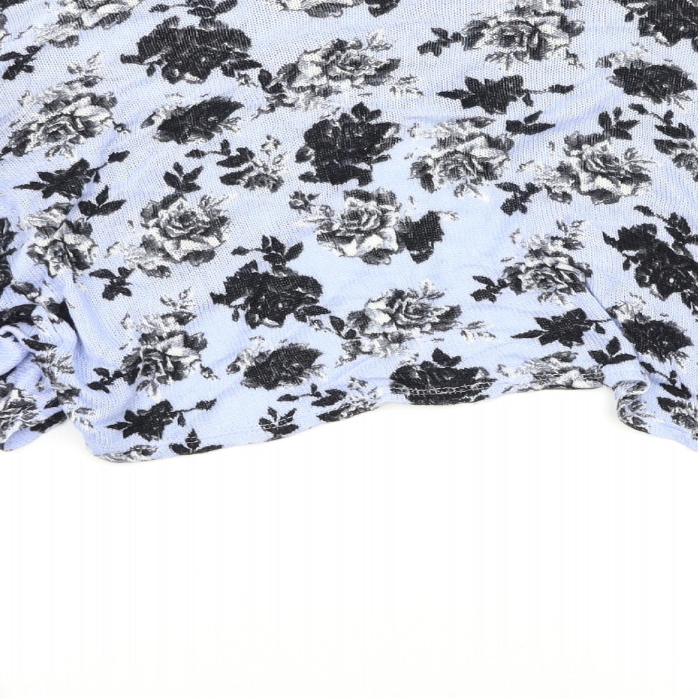 H&M Womens Multicoloured Floral Shrug Jumper Size L