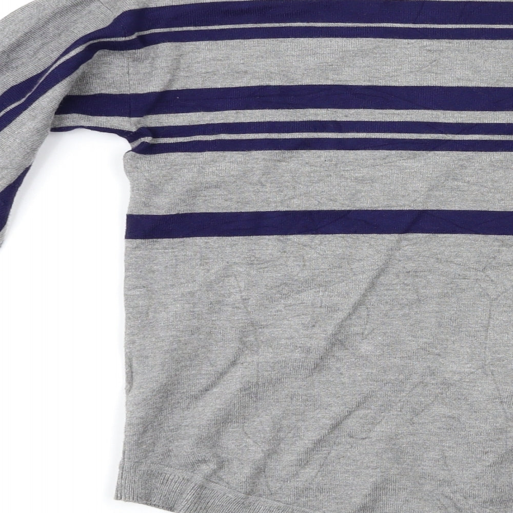 Cable & Gauge Womens Multicoloured Striped Pullover Jumper Size M