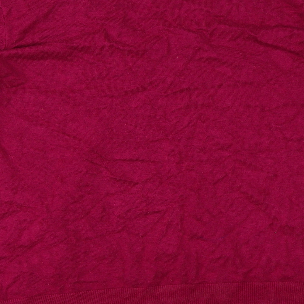 Preworn Womens Pink Pullover Jumper Size 20
