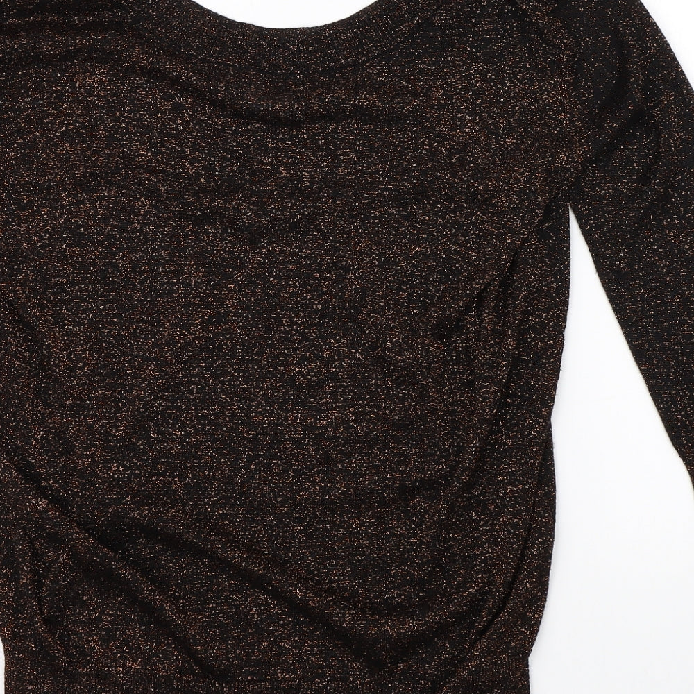 River Island Womens Orange Basic Blouse Size XS