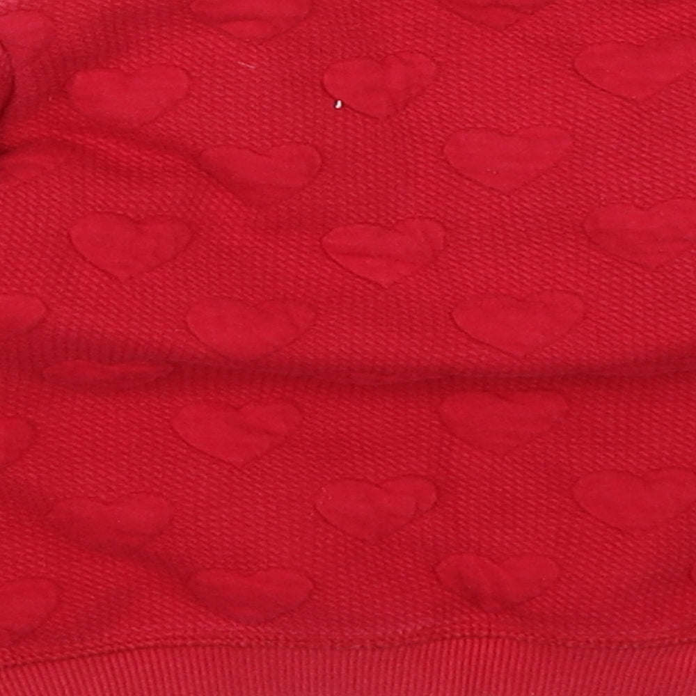 H&M Girls Red Pullover Jumper Size 3-6 Months