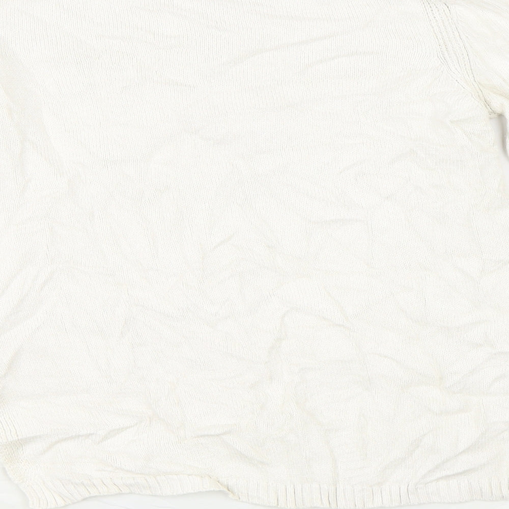 Just Jeans Womens White Pullover Jumper Size XS