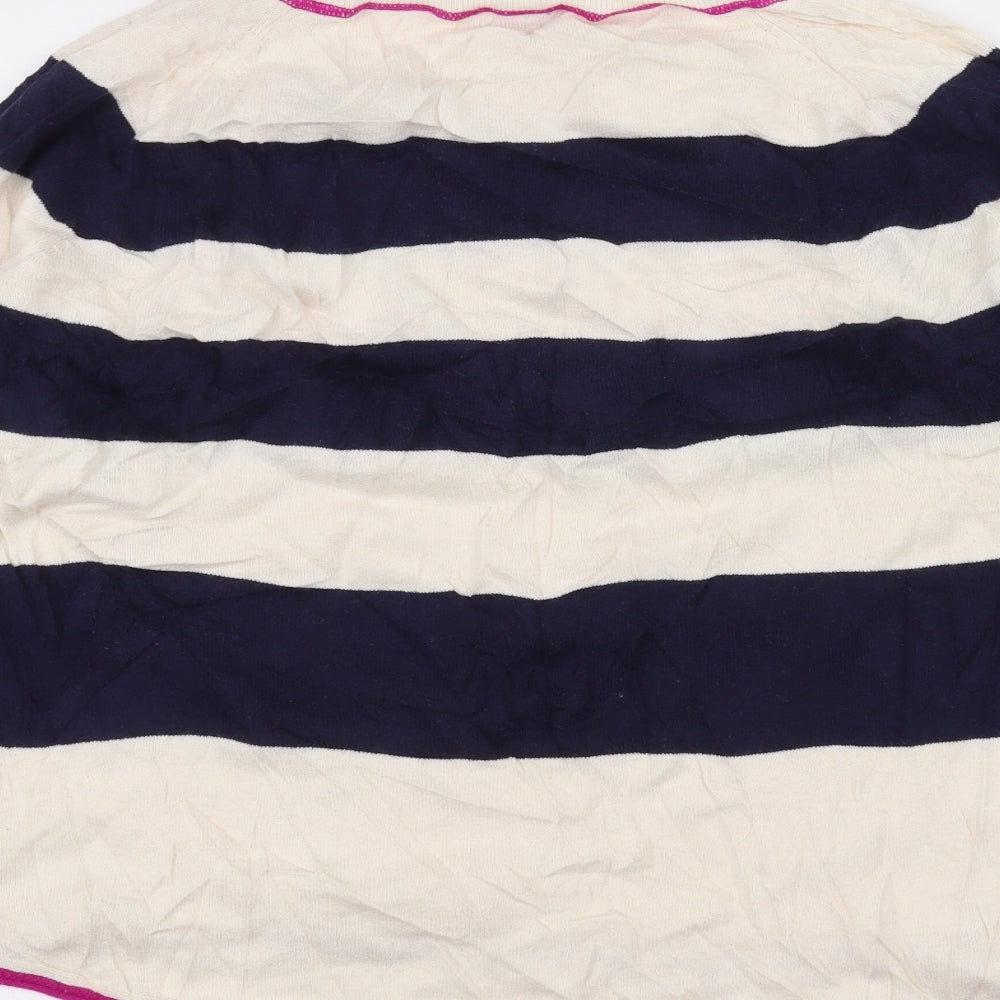 Gap Womens White Striped Pullover Jumper Size S