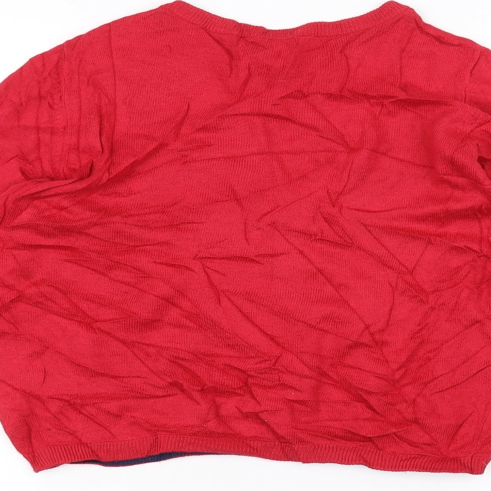 John Lewis Girls Red Pullover Jumper Size 10 Years