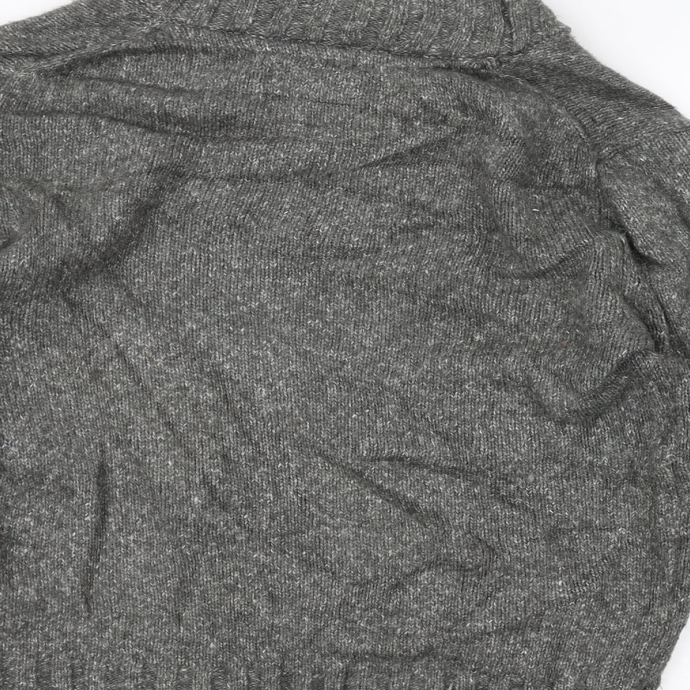 Spirit Mens Grey Knit Jacket Size L