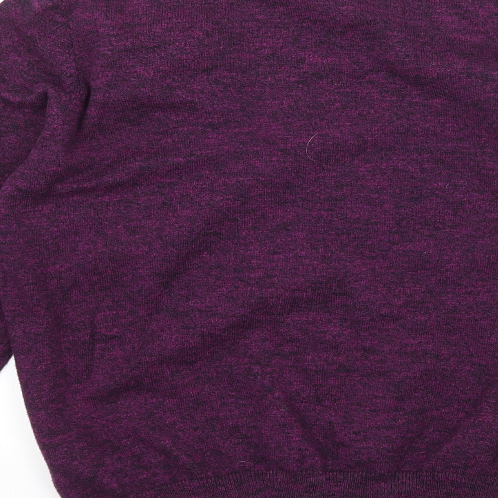 New Look Womens Purple Knit Pullover Jumper Size 10