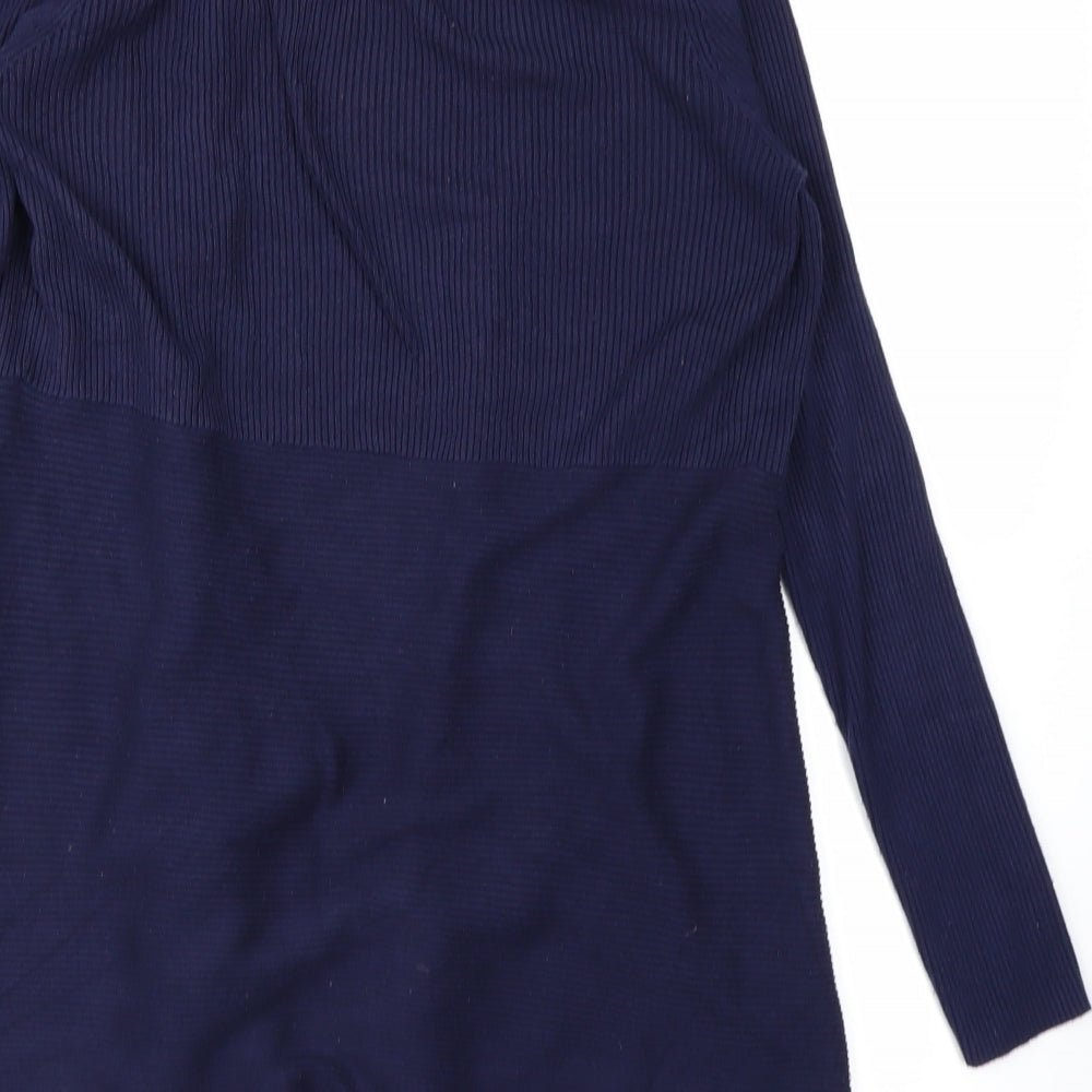 M&Co Womens Blue Cardigan Jumper Size 12