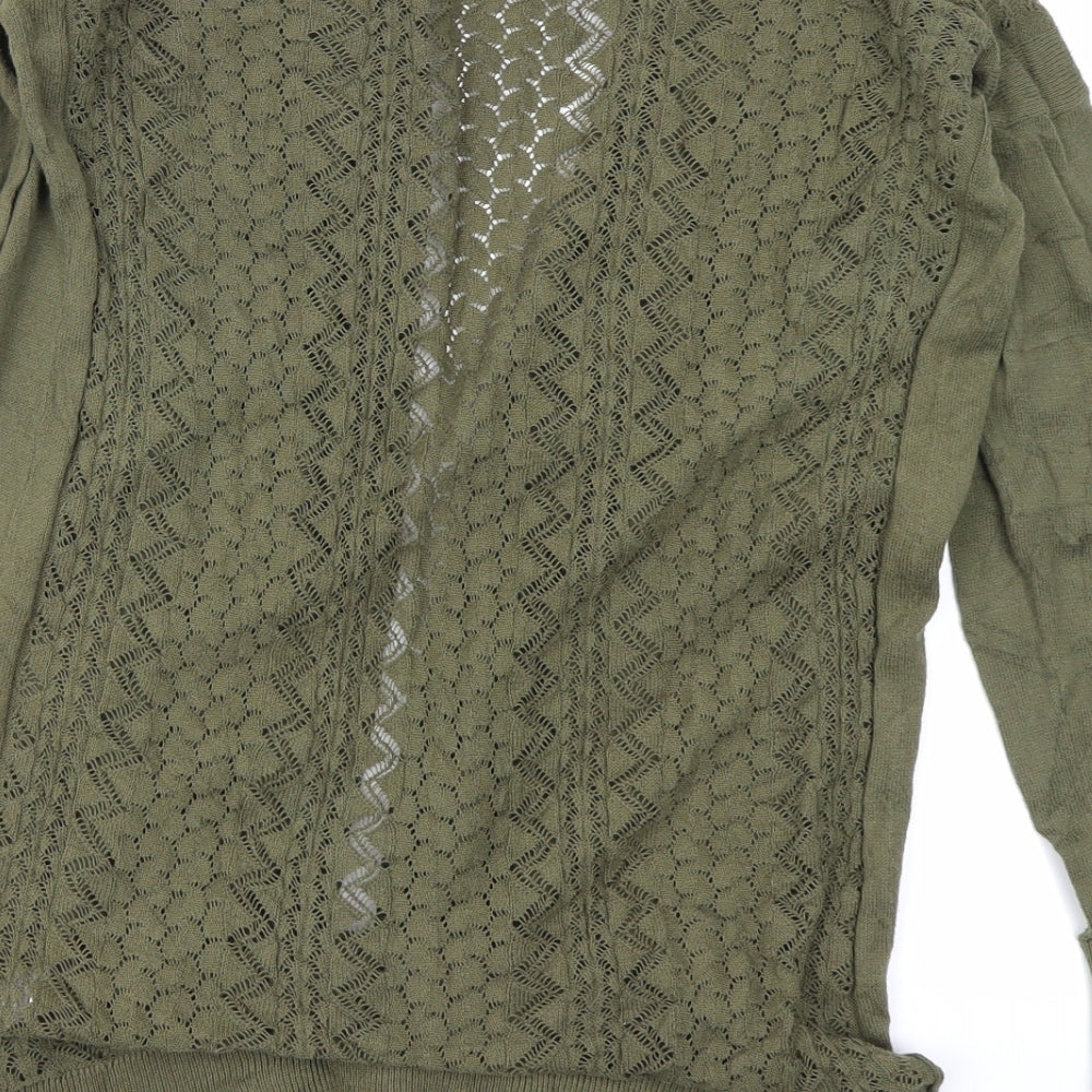 Peacocks Womens Green Cardigan Jumper Size 10