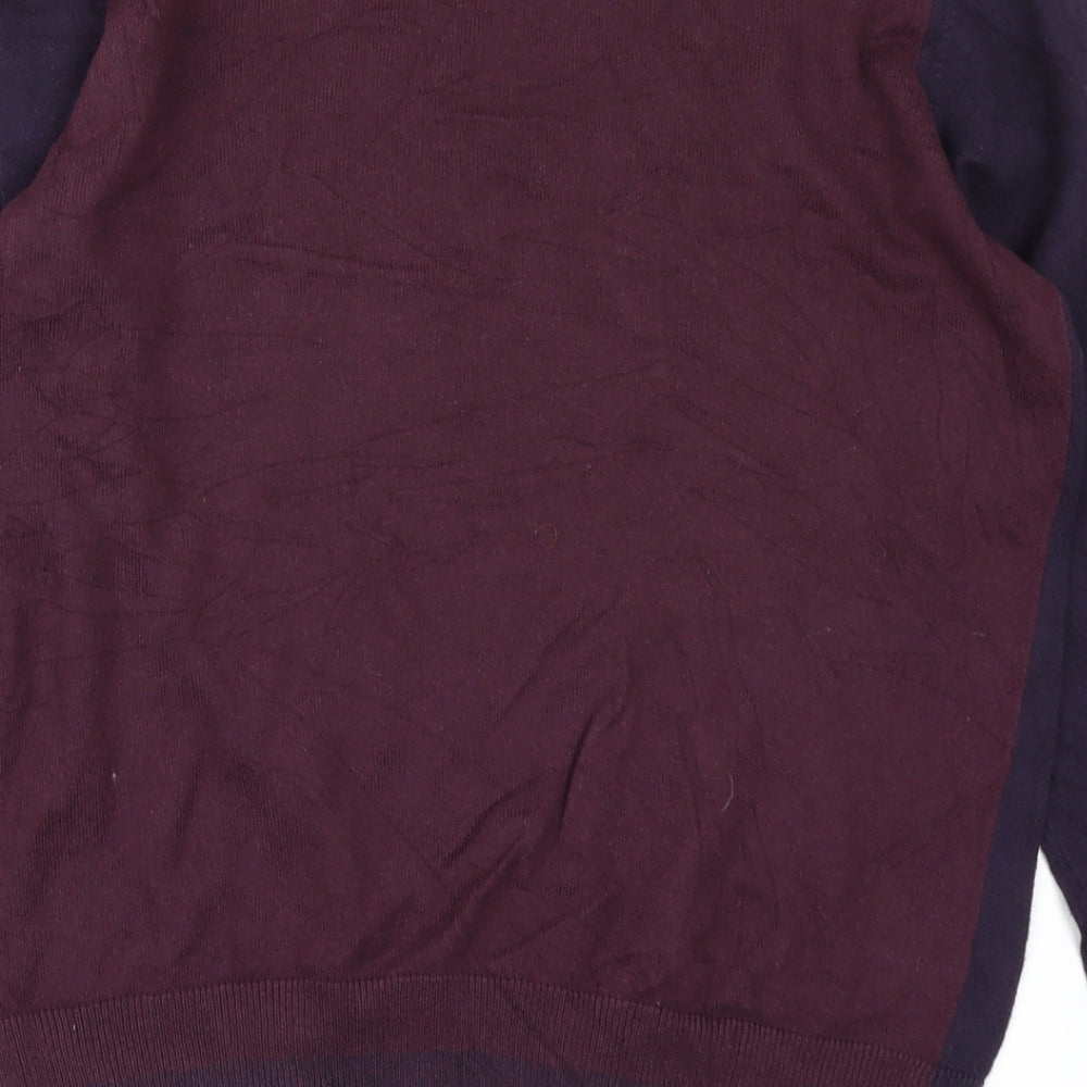 Marks & Spencer Mens Purple Pullover Jumper Size M