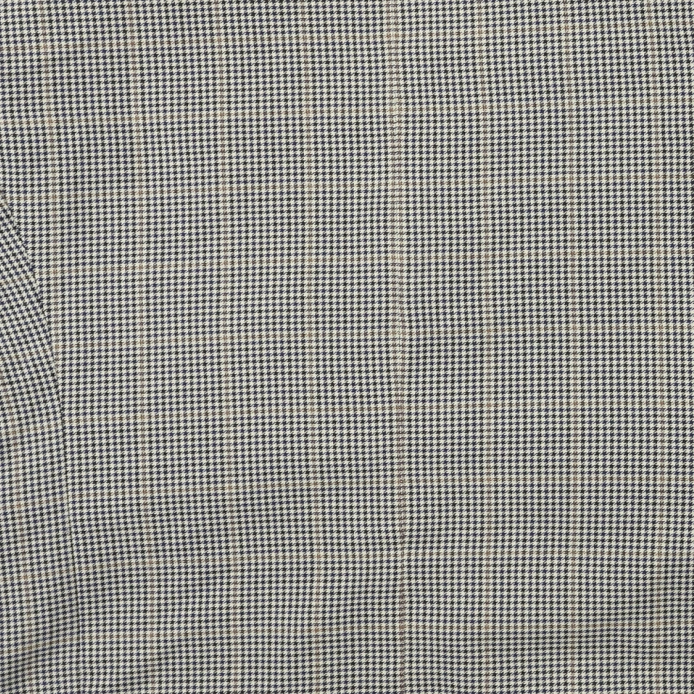 Preworn Mens Beige Check Jacket Suit Jacket Size 40