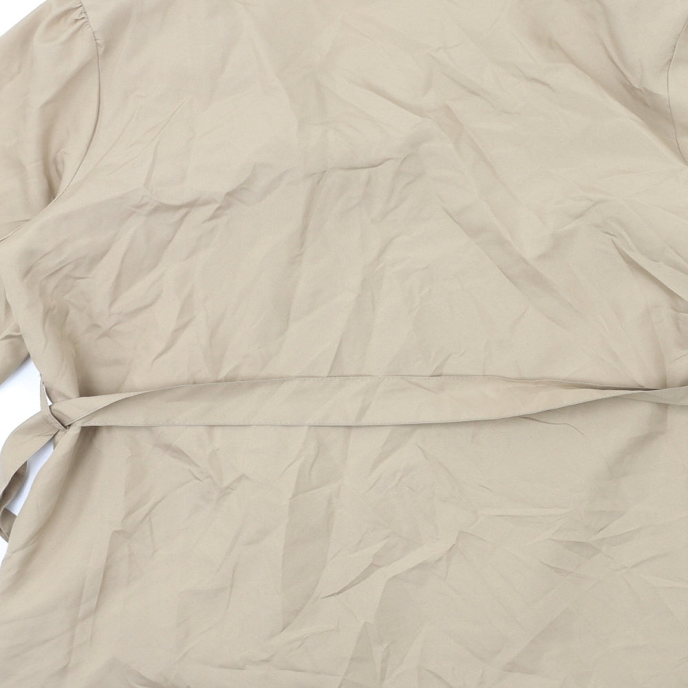 La Redoute Womens Brown Overcoat Coat Size 14