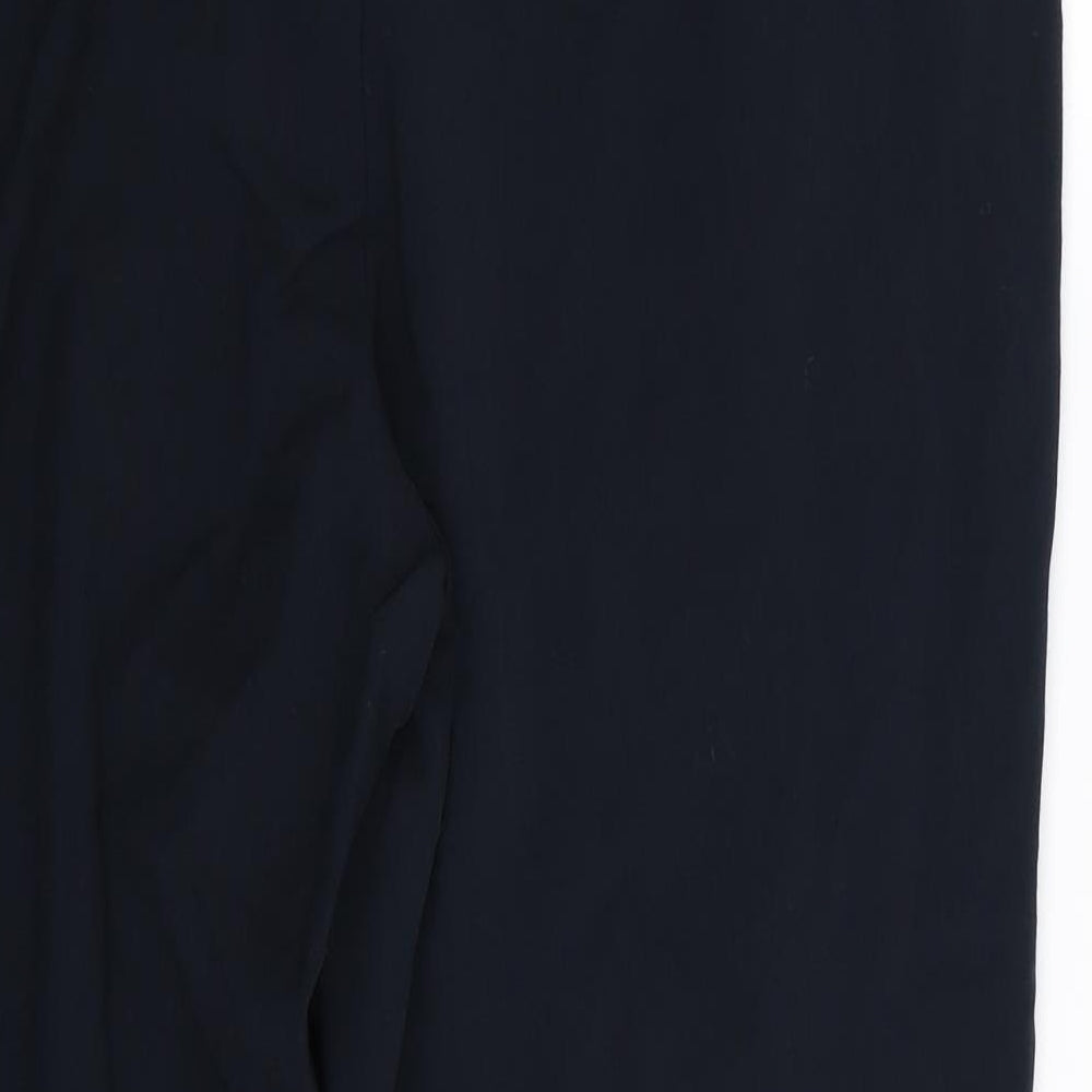 BHS Womens Blue Trousers Size 14 L28 in
