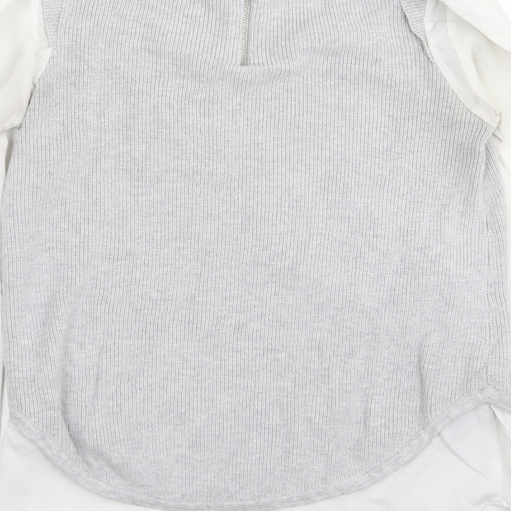 g2000 women Womens Grey Pullover Jumper Size 4 - top/jumper