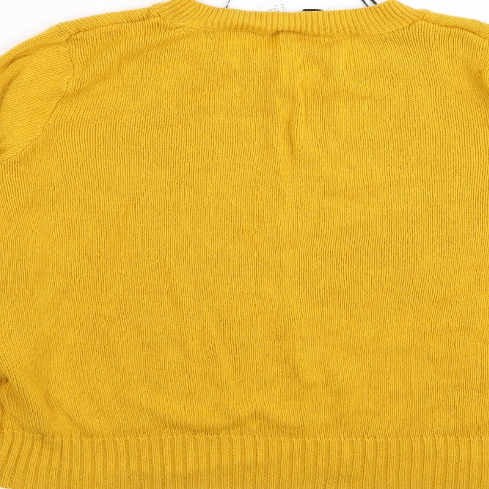 Divided by H&M Womens Yellow Pullover Jumper Size M