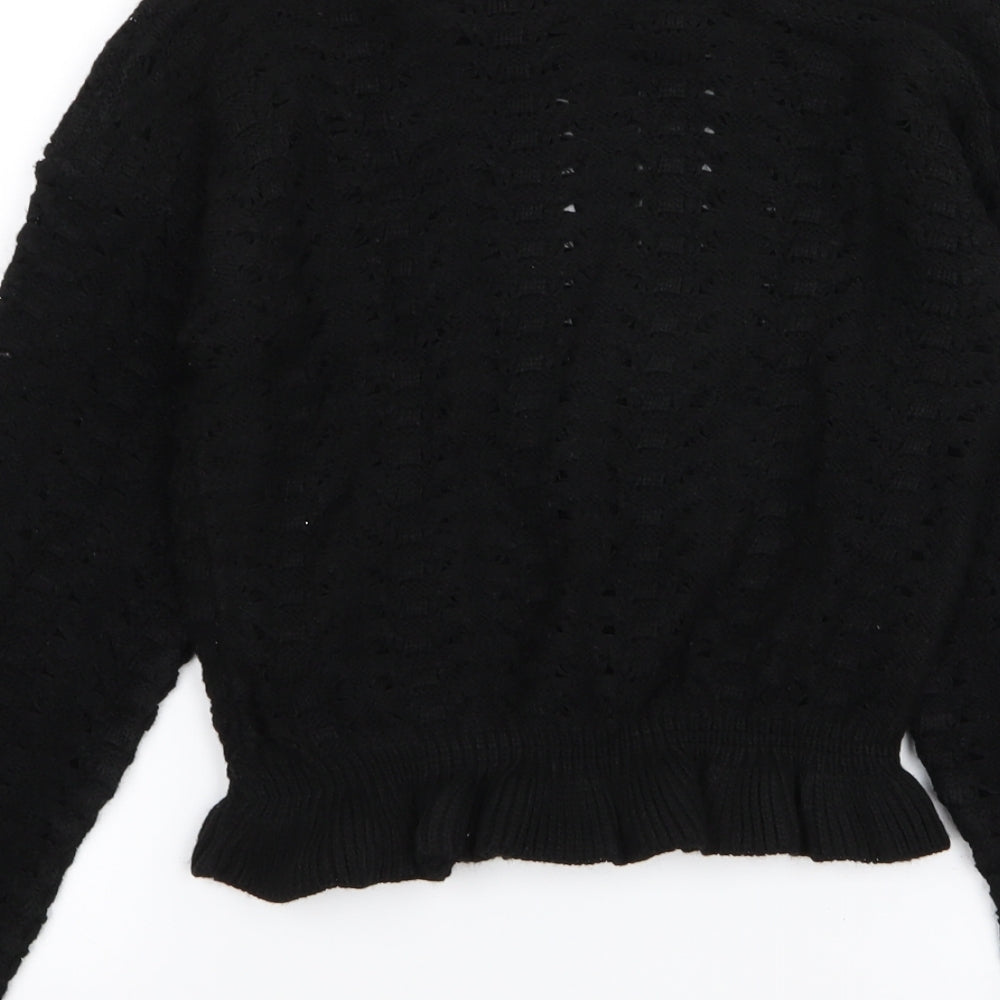 Preworn Womens Black Pullover Jumper Size M