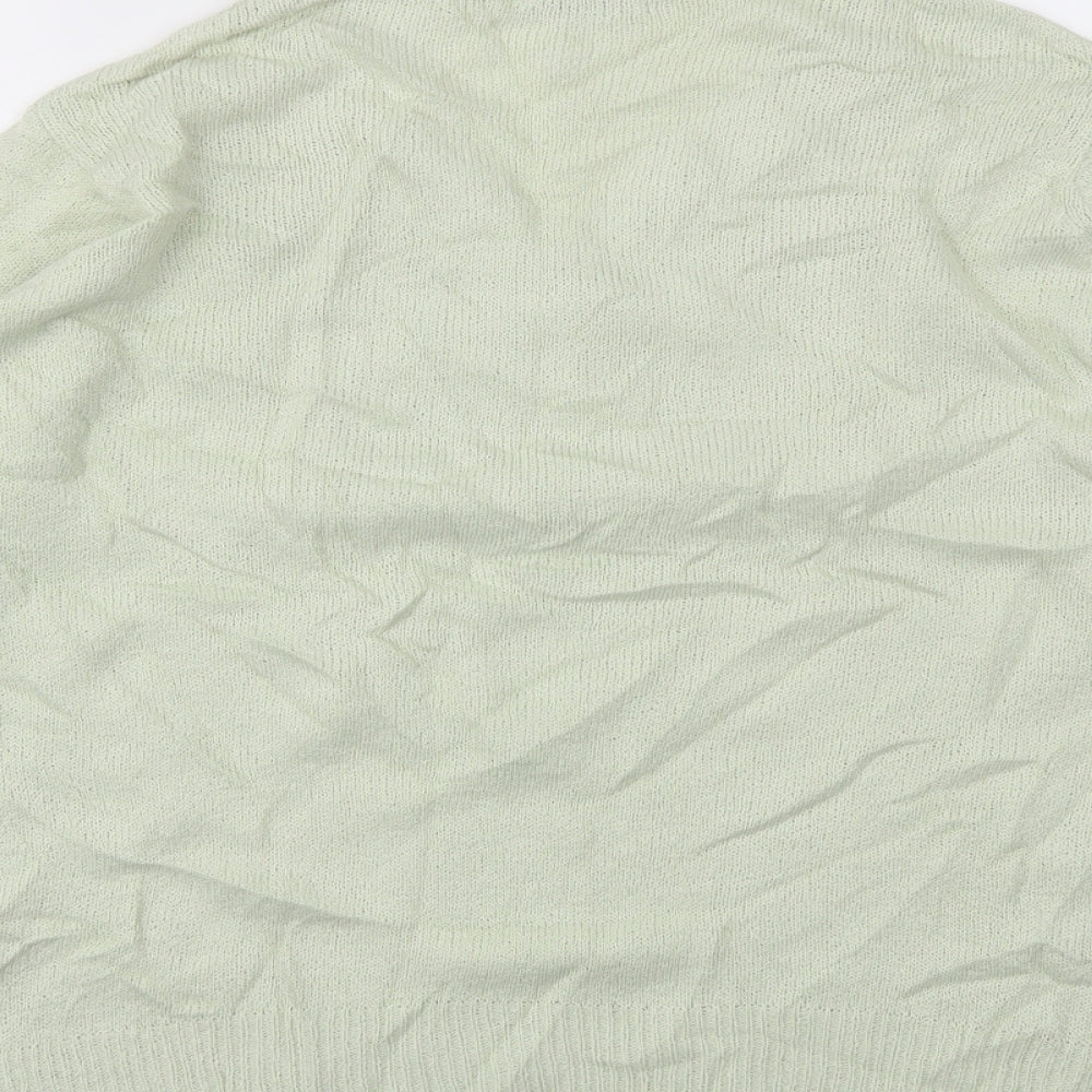 Damart Womens Green Floral Pullover Jumper Size 14