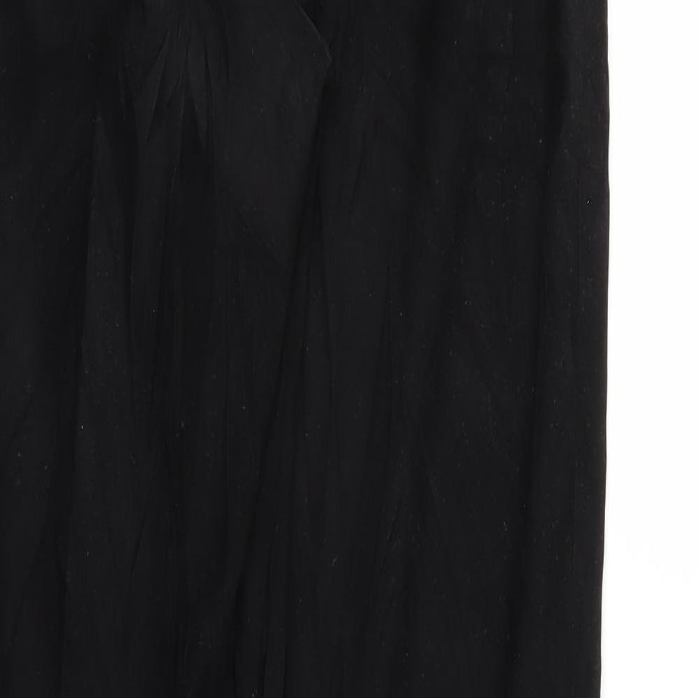 Preworn Womens Black Trousers Size 30 in L28 in
