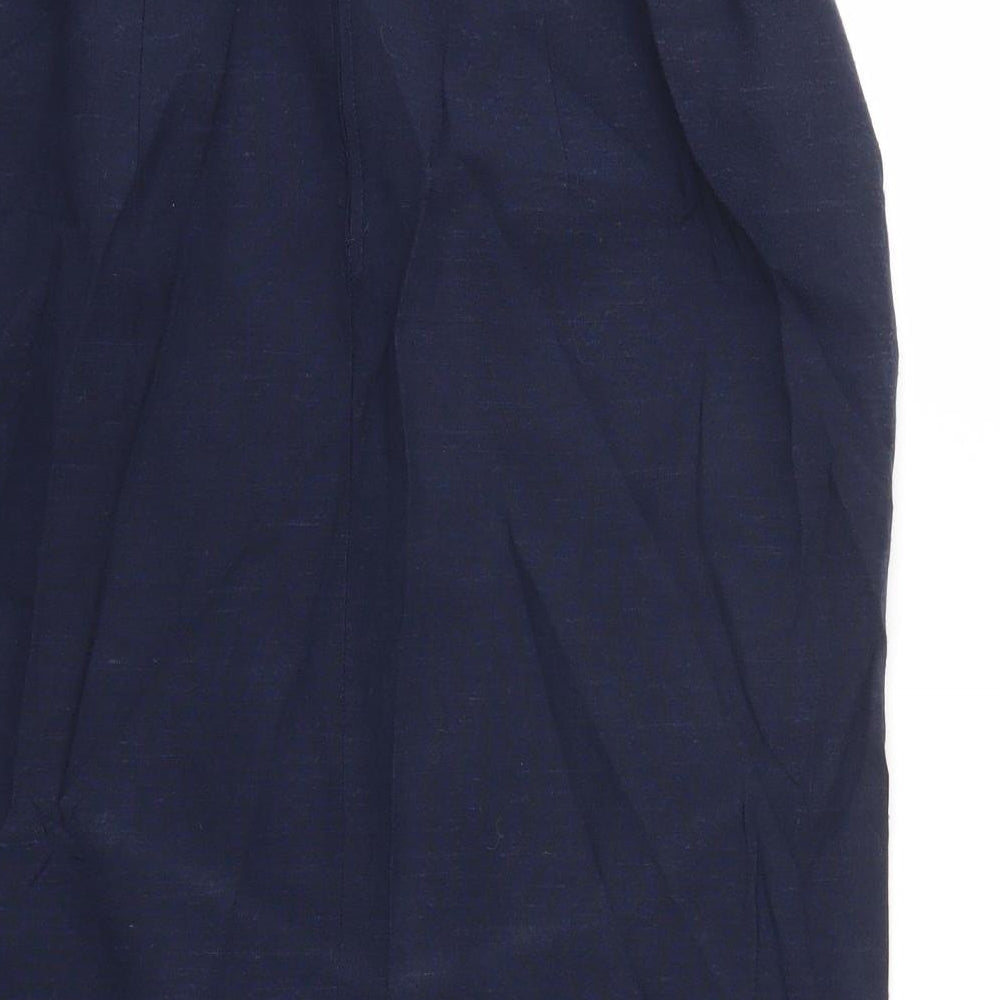 Davina Womens Blue A-Line Skirt Size 14