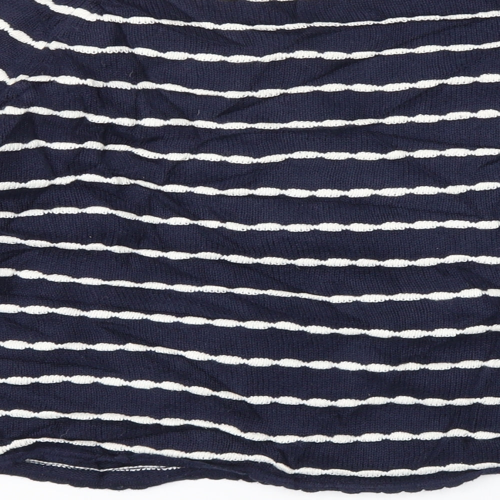 New Look Womens Blue Striped Pullover Jumper Size 12