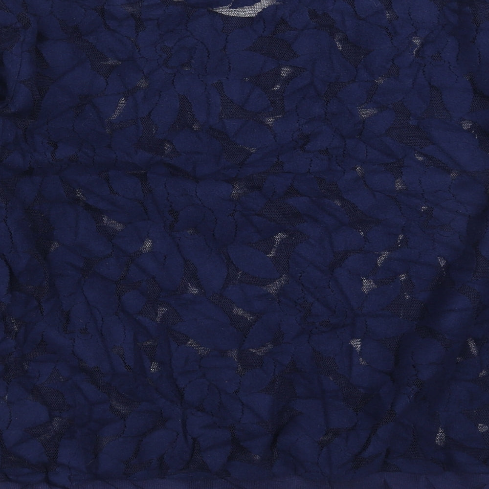 Marks & Spencer Womens Blue Floral Pullover Jumper Size 14