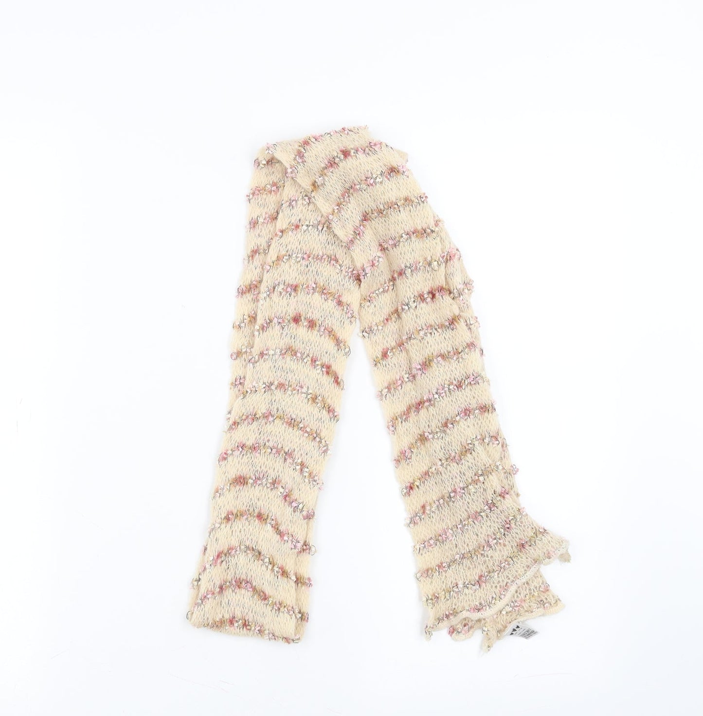 Marks and Spencer Womens Beige Striped Scarf
